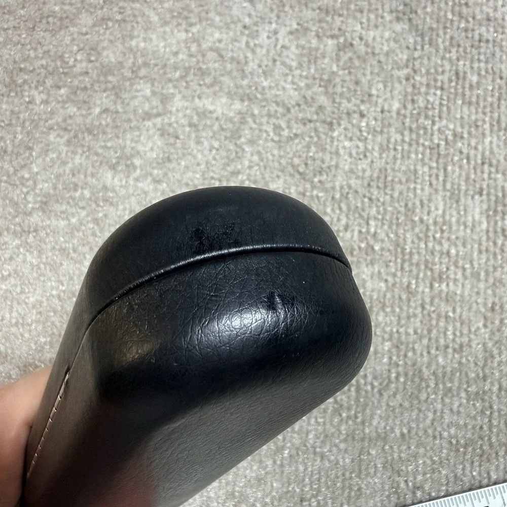 Authentic Oakley Hard Clamshell Eyeglasses Case Black‎ Faux Leather Large EUC